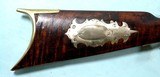 FINE OHIO SILVER MOUNTED PERCUSSION HALF-STOCK RIFLE SIGNED C. W. HOWELL / MARTINS FERRY, O. CIRCA 1850’S. - Image 7 of 10