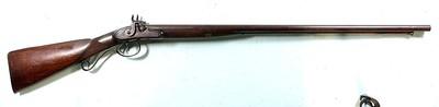 BRITISH JAMES LLOYD, LEWES, SUSSEX DOUBLE SIDE X SIDE PERCUSSION 16 GAUGE SHOTGUN CIRCA LATE 1830’S-EARLY 1840’S - Image 1 of 6