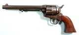 EXCELLENT APACHE INDIAN WARS COLT U.S. MODEL 1873 .45LC CAL. 7 1/2” CAVALRY REVOLVER MFG 1884. - Image 1 of 15