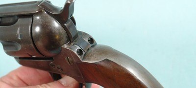 EXCELLENT APACHE INDIAN WARS COLT U.S. MODEL 1873 .45LC CAL. 7 1/2” CAVALRY REVOLVER MFG 1884. - Image 11 of 15