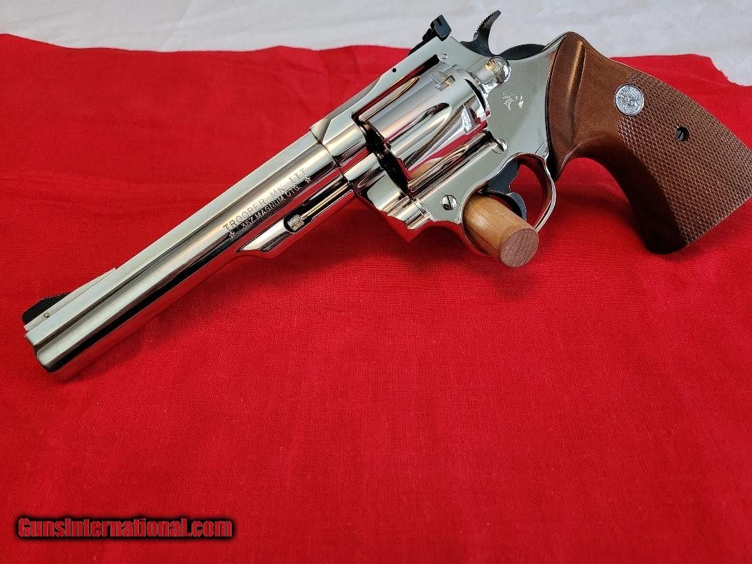 Colt Trooper Iii Bright Nickel 6 357 Magnum 8070