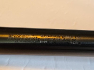 MOSSBERG Smooth bore slug barrel for Rem. 870 12ga. - Image 3 of 6