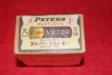 Peter's Victor 2 PC. 12 Ga. Rustless Paper Shot Shells 1-1/8 oz. 4 Shot Full box - 2 of 3