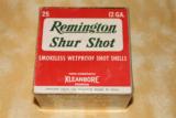 Remington Shur Shot Kleanbore 12 Ga. Shot Shells 2 Pc. Box (Sealed) 2-5/8" Mexico - 1 of 5