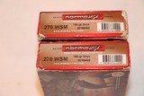 NORMA .270 WSM 150 GR. ORYX LOT 20169492 - 2 FULL BOXES 20 RDS - 2 of 3