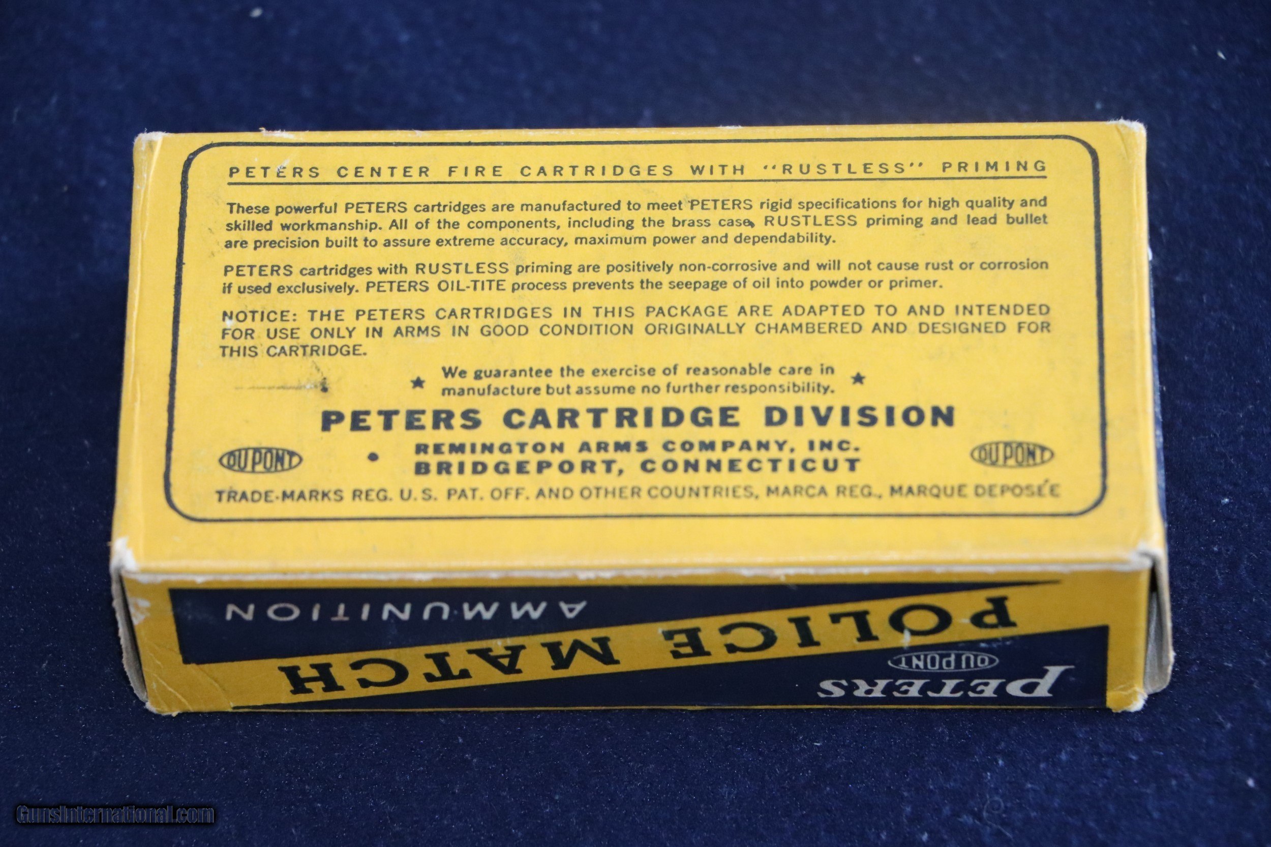 Peters Vintage Police Match .38 Special 148 Gr. Wad Cutter Full Box