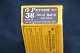 Peters Vintage Police Match .38 Special 148 Gr. Wad Cutter Full Box - 3 of 6