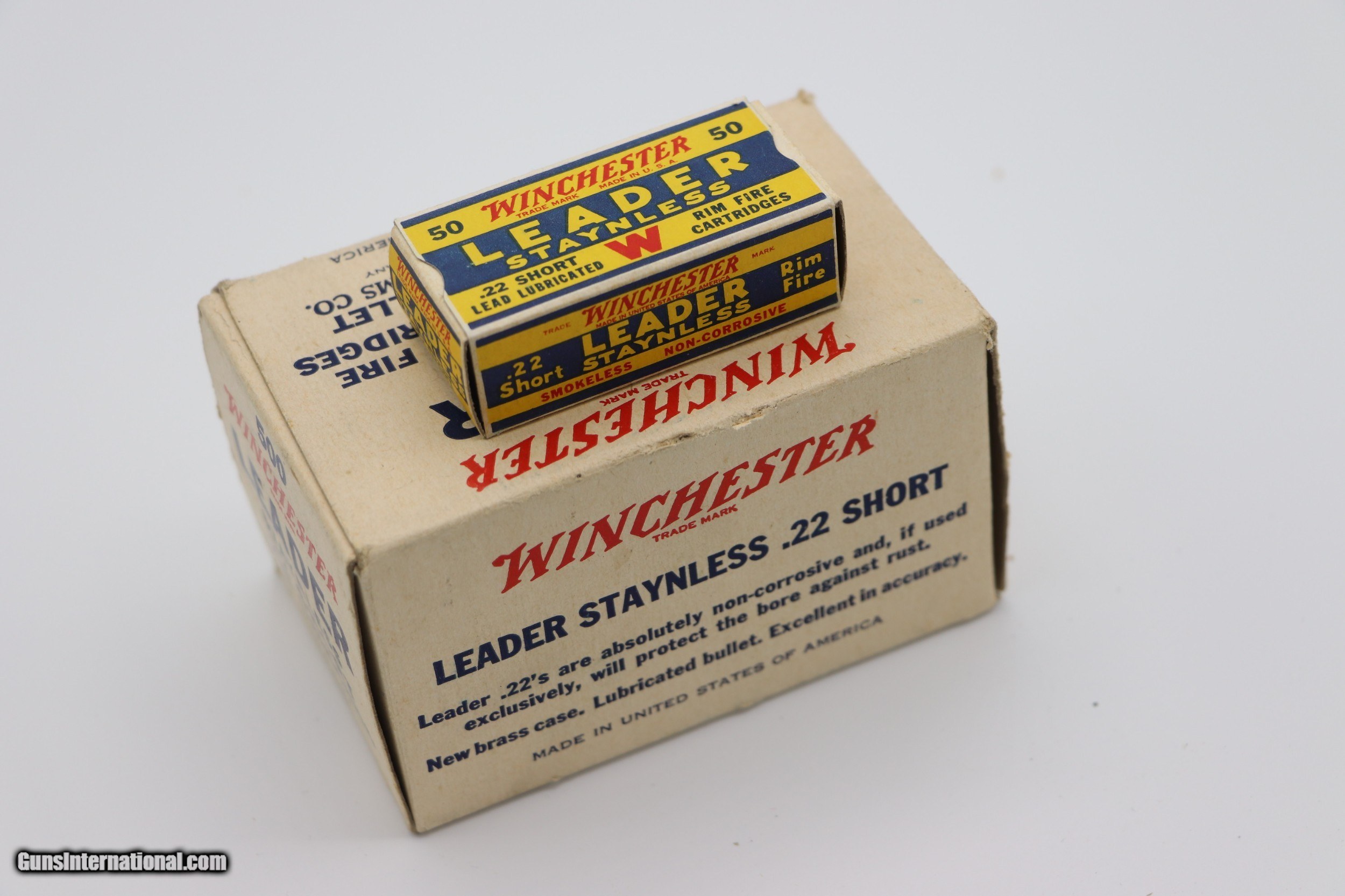 Winchester Leader Staynless .22 Short RF Brick