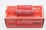 Sears .22 LR Copper Plated Bullets, 1 Piece FULL BRICK, Red, Black & White Boxes - Excellent+ - 1 of 6