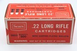 Sears .22 LR Copper Plated Bullets, 1 Piece FULL BRICK, Red, Black & White Boxes - Excellent+ - 3 of 6
