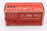 Sears .22 LR Copper Plated Bullets, 1 Piece FULL BRICK, Red, Black & White Boxes - Excellent+ - 5 of 6