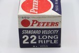 Peters Cart. Co. .22 LR Std Velocity, FULL Brick Red, White & Blue Boxes - 4 of 6