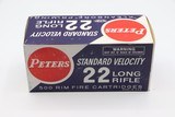 Peters Cart. Co. .22 LR Std Velocity, FULL Brick Red, White & Blue Boxes - 2 of 6