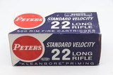 Peters Cart. Co. .22 LR Std Velocity, FULL Brick Red, White & Blue Boxes - 5 of 6