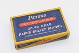 Peters 30-40 Krag Paper Bullet Blanks - Full Box 20 Rds - 1 of 5