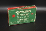 Remington Kleanbore 30-40 Krag 220 Gr. Mushroom Cor-Lokt -- Full Correct Box 20 - 1 of 6