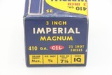 CIL Imperial 410 Ga. 3" Full Box of 25 - "Mint" - 2 of 3