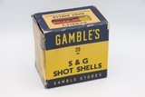 Gambles 20 Ga. 2.5 inch Paper Shot Shells - Full Correct Box - 1 of 5