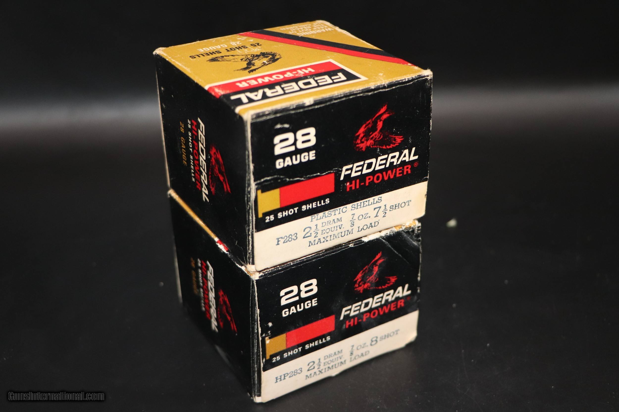 Federal Hi-Power 28 Ga. Shot Shells - 2 Full Boxes