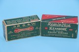 remington kleanbore lot of 2 partial boxes 38 s&w and 38 special police service