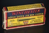 Winchester Super Speed .219 Zipper 56 Gr HP - 20 Rds - 1 of 4