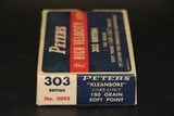 Peters High Velocity .303 British 180 Gr. - 20 Correct Rounds - 2 of 3