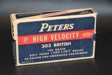 Peters High Velocity .303 British 180 Gr. - 20 Correct Rounds - 1 of 3