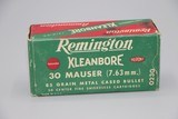 Remington Kleanbore 30 Mauser (7.63 m/m) 85 Gr. Metal Cased - 50 Rounds - 1 of 3