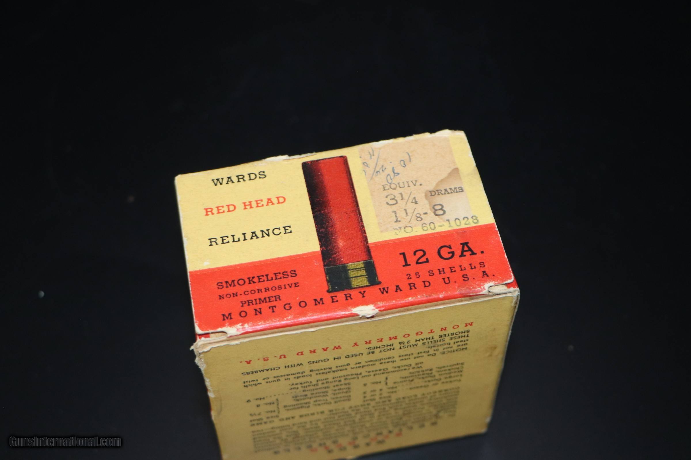 Ward's Red Head Reliance 12 Ga. Paper Shot Shells