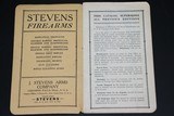 Stevens 1919 Pocket Catalog and Stevens Model 820 Hang Tag - 2 of 5