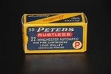 Peters Rustless .22 Winchester Automatic - 50 Rds - 1 of 6
