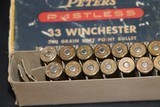 Peters .33 Winchester 200 Gr. SP - 16 Mixed Rounds - 4 of 6