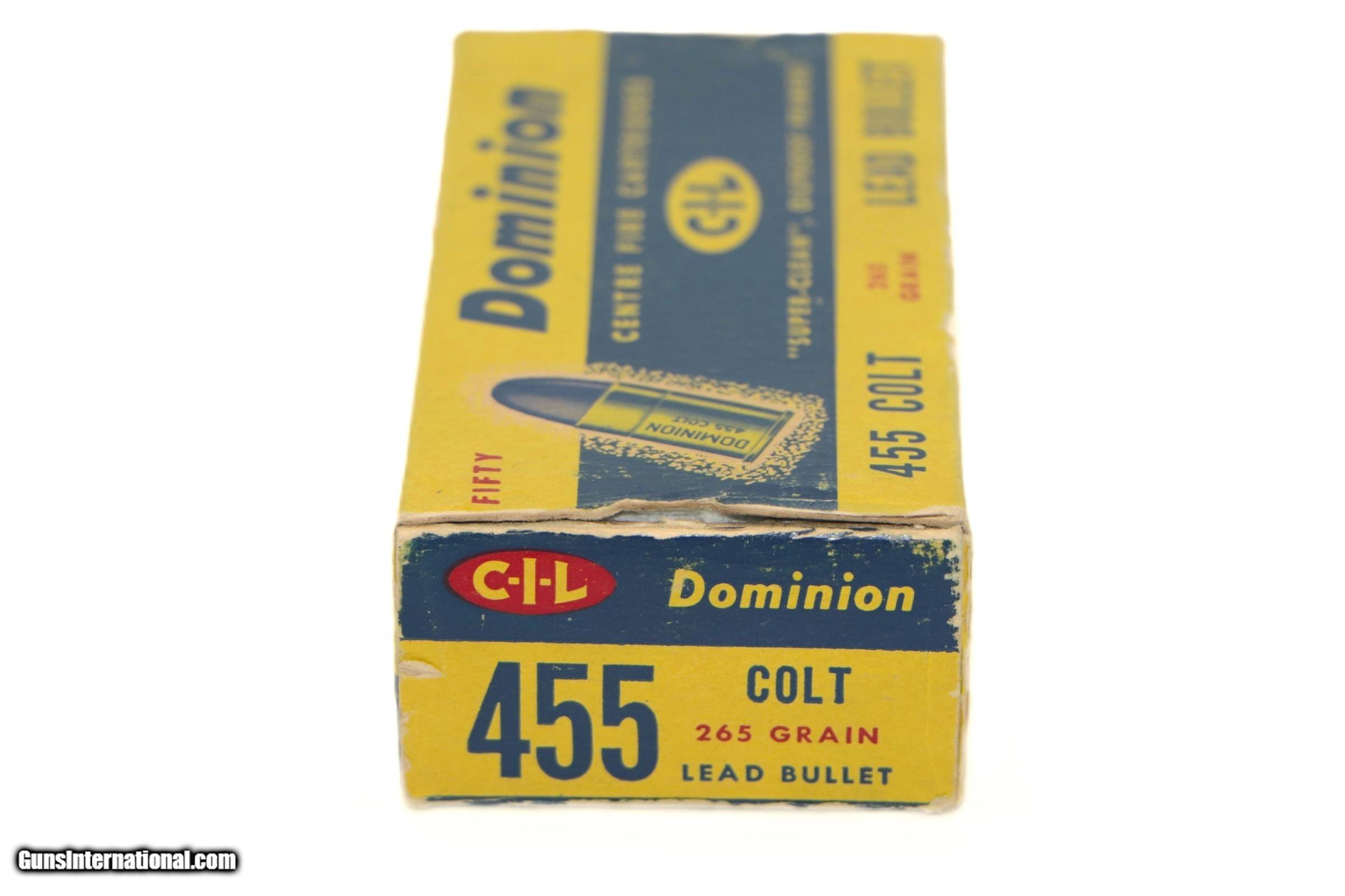 Dominion 455 Colt 265 Gr. Lead Bullet - 46 Rounds