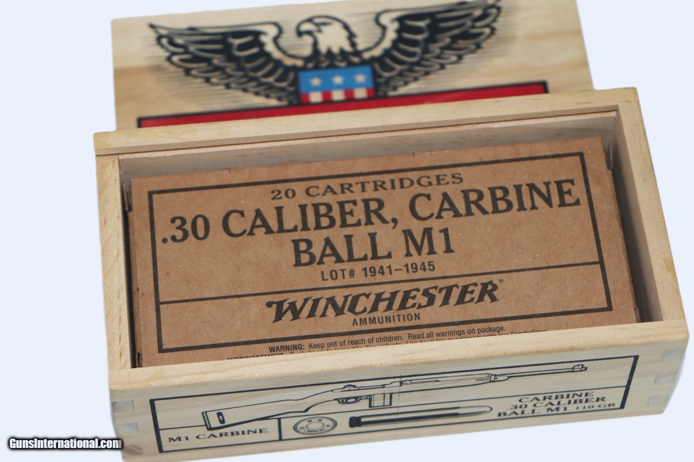 Winchester WWII Victory Series .30 Carbine Ball M1 110gr - 20 Rounds