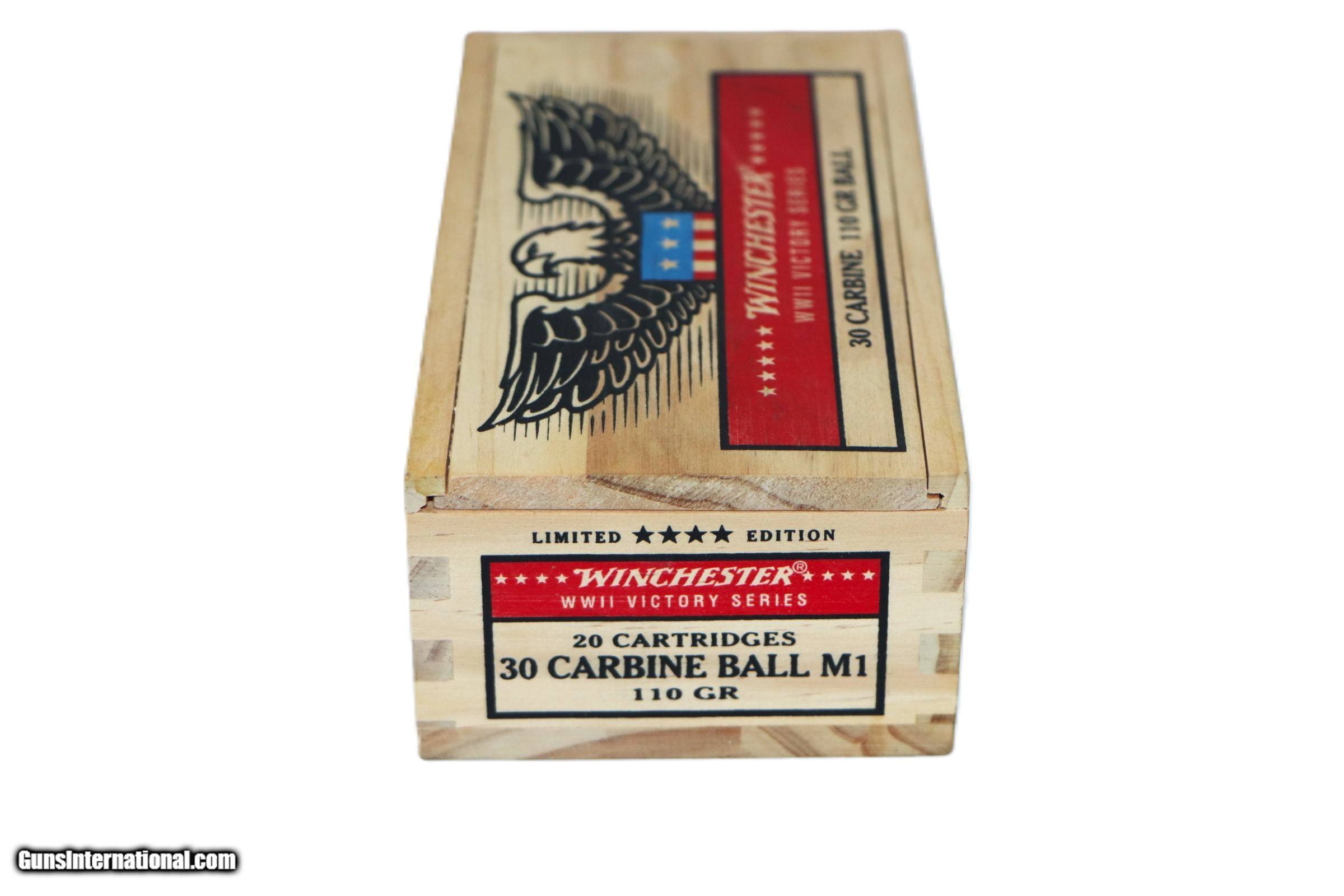 Winchester WWII Victory Series .30 Carbine Ball M1 110gr - 20 Rounds