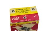 Excelsior (Italy) 20 Gauge Paper Shot Shells - 25 Rounds - 2 of 3