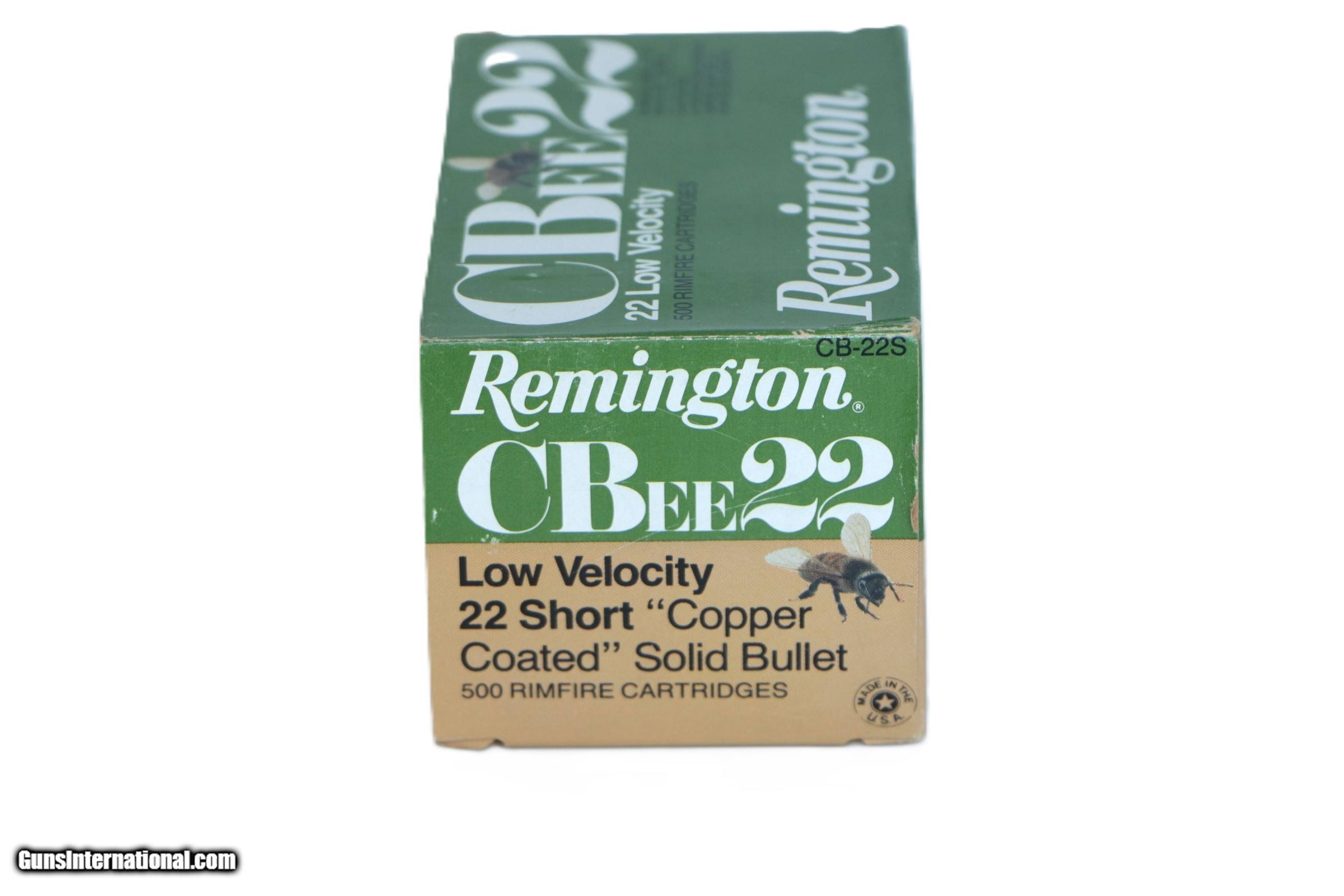 Remington CBee 22 Short Low Velocity Copper Plated - 500 Rounds