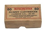 Winchester .30 M1 Carbine Dummy Cartridges Sealed - 50 Rds