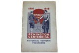 Remington Centennial 1816-1916 Souvenir Program - 1 of 6