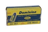 Dominion by CIL .455 Colt 265 Gr. Lead - 50 Rds