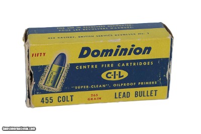 Dominion by CIL .455 Colt 265 Gr. Lead - 50 Rds