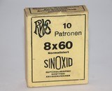 RWS 8x60 195 Gr SP - 10 Rounds