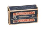 Winchester . 22 Winchester Auto