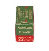 Remington Hi-Speed Kleanbore .22 Hornet 45 Gr Mushroom - 50 Rounds - 1 of 3