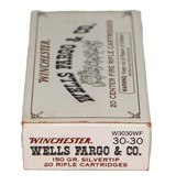 Winchester Wells Fargo & Co Commemorative 30-30 150 Gr. Silvertip - 20 Rounds - 4 of 4