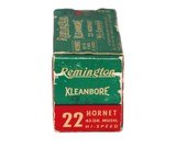 Remington Kleanbore Hi-Speed.22 Hornet - Partial 49 Rds - 3 of 3