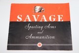 Savage 1938 Sporting Arms and Ammunition Catalog w/Price List - 1 of 8