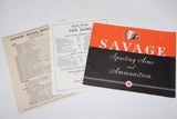 Savage 1938 Sporting Arms and Ammunition Catalog w/Price List - 2 of 8