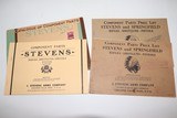 Stevens Lot of Component Parts and Price Lists - 1 of 7