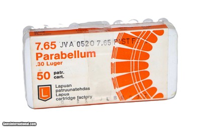 Lapua 7.65 Parabellum .30 Luger - 50 Rounds